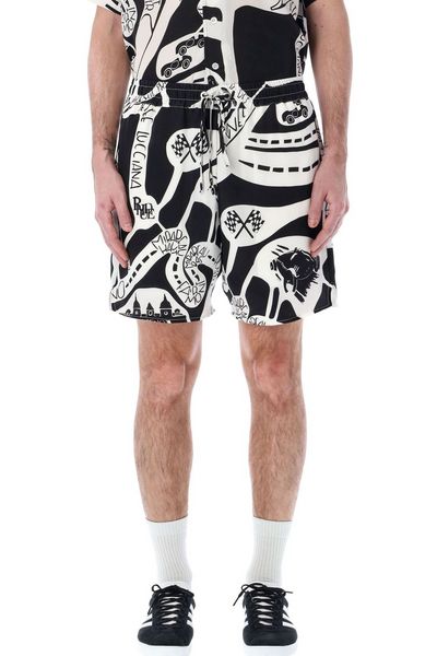 Rhude Strada Graphic Printed Shorts