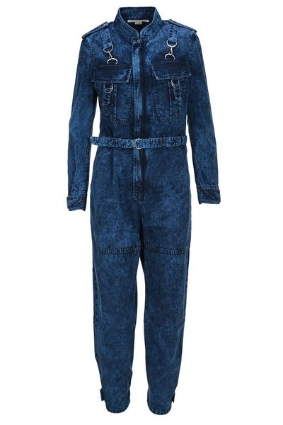 Stella McCartney Bleached Effect Denim Jumpsuit
