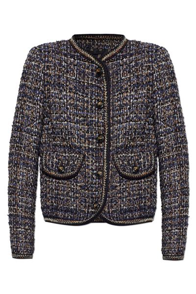Etro Fringed Pocket Tweed Blazer