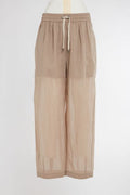 Brunello Cucinelli Sheer Wide-Leg Pants