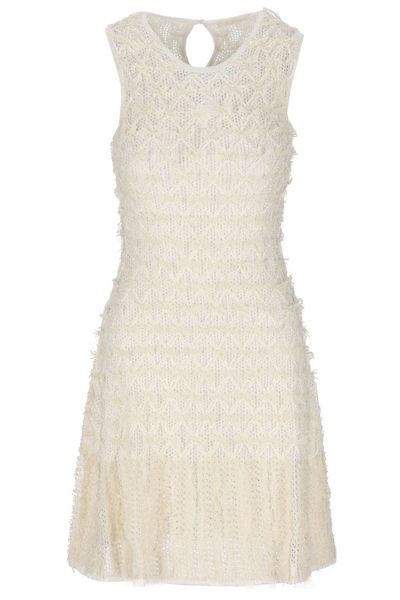 Chloé Lace Detailed Flared Mini Dress
