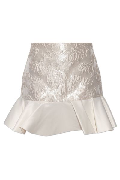 Ganni Floral Motif Mini Skirt