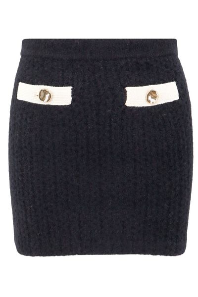 Self-Portrait Knitted Mini Skirt
