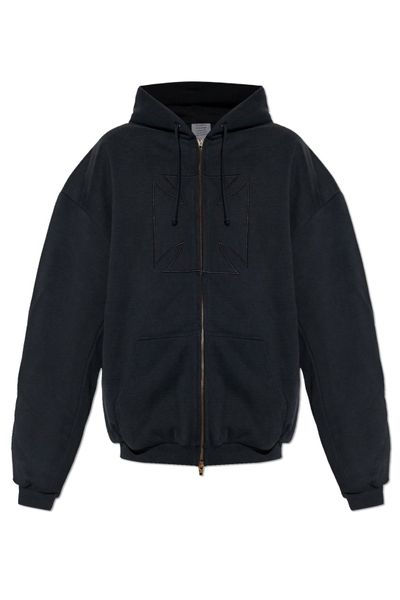 Vetements Zip-Up Drawstring Hoodie