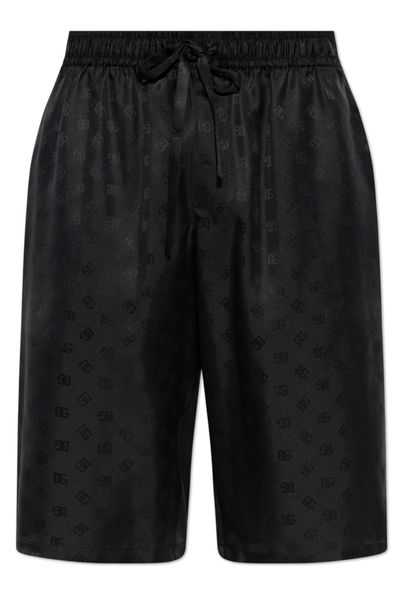 Dolce & Gabbana Monogram Elastic Waist Shorts
