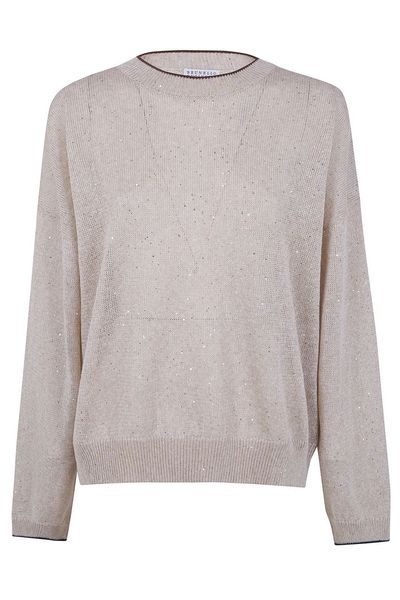 Brunello Cucinelli Embellished Crewneck Jumper