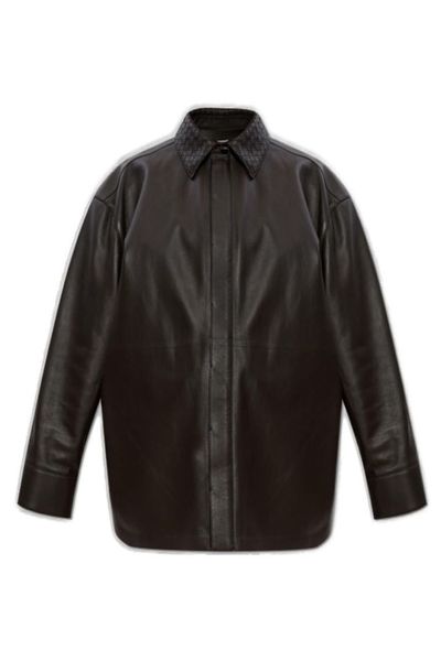 Bottega Veneta Oversized Fit Leather Jacket