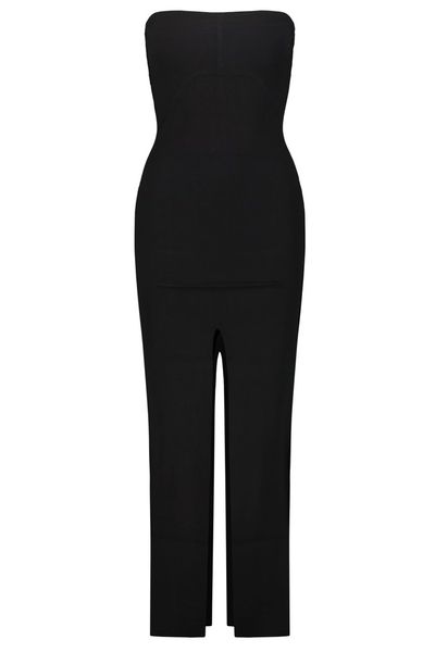 Rick Owens Sleeveless Strapless Slit-Detailed Dress