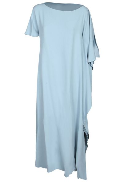 Chantal Lenoir Asymmetric Cape Detail Dress