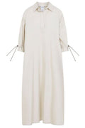 Max Mara Mirto Drawstring Sleeved Dress