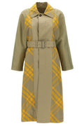 Burberry Checked Belted-Waist Reversible Trench Coat