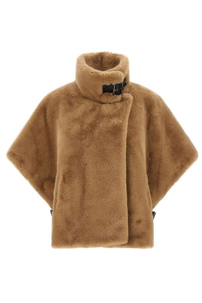 Pinko High-Neck Buckle-Fastened Cape