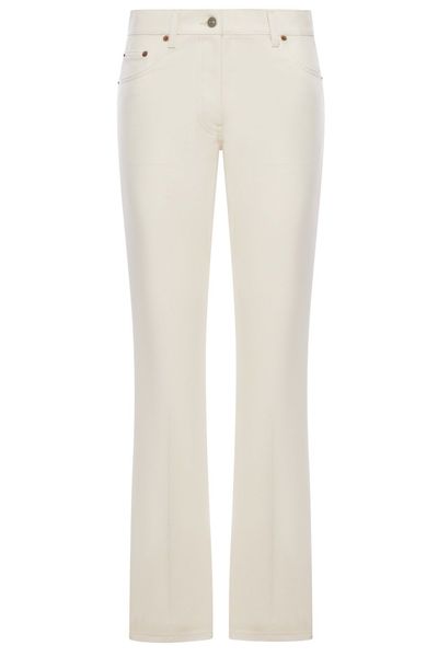 Valentino Logo Plaque Straight-Leg Pants