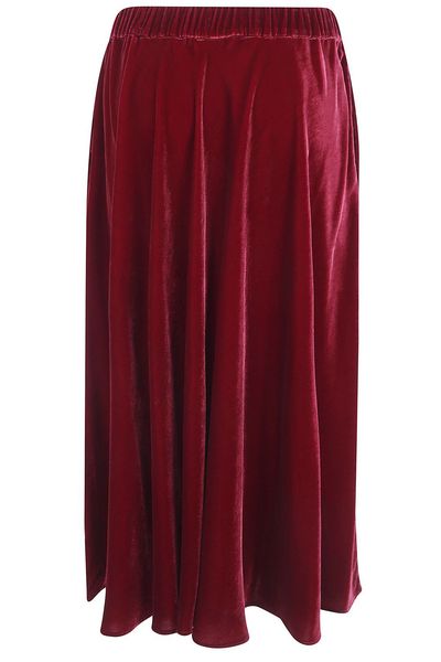 Aspesi Long Velvet Skirt