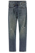 R13 Distressed Crossover Jeans