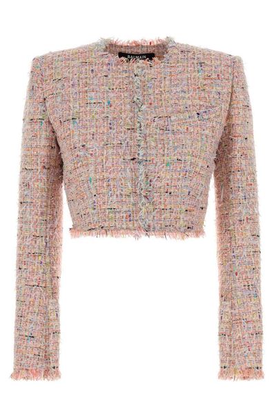 Balmain Long Sleeved Cropped Blazer