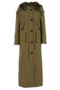 Prada Button-Up Drawstring Long Coat