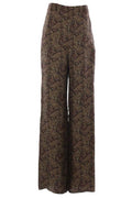 Saint Laurent Paisley Mid-Rise Pants