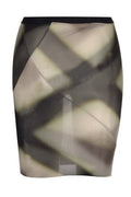 Rick Owens High-Waist Patterned Midi Skirt