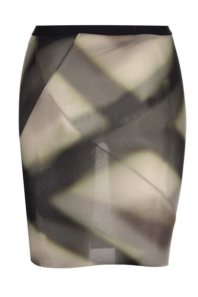 Rick Owens High-Waist Patterned Midi Skirt