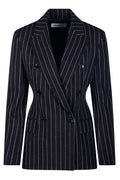 Max Mara Balta Pinstripe Double-Breasted Blazer