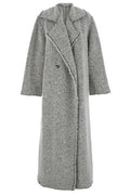 Alberta Ferretti Herringbone Bouclé Coat