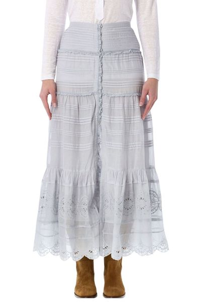 Isabel Marant Étoile Paoline Floral Lace Maxi Skirt