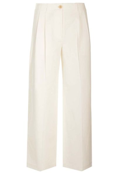 Totême Wide-Leg Twill Trousers