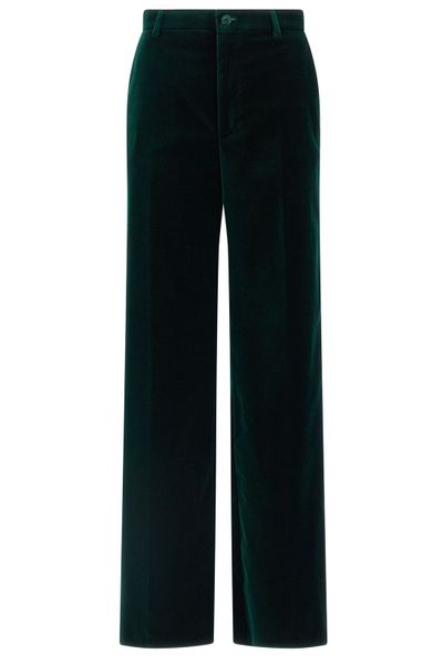 Gucci Velvet Straight-Leg Pants