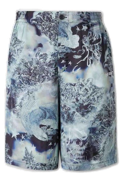 Off-White All-Over Printed Bermuda Shorts