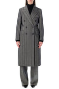 Ferragamo Oversized Double Breasted Chevron Coat