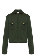 Versace Zip-Up Ribbed Cardigan