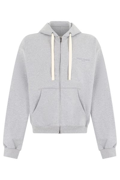 Maison Margiela Zip-Up Logo Hoodie