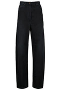 Prada Logo-Patch Wide Leg Jeans