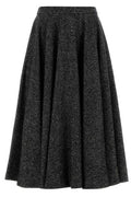 Dolce & Gabbana Pleated Flared Midi Skirt