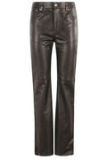 Paco Rabanne Flared Leather Trousers