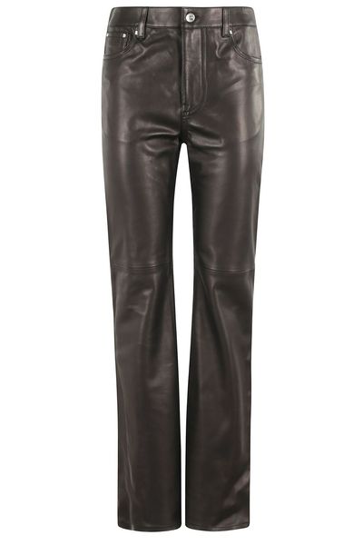 Paco Rabanne Flared Leather Trousers