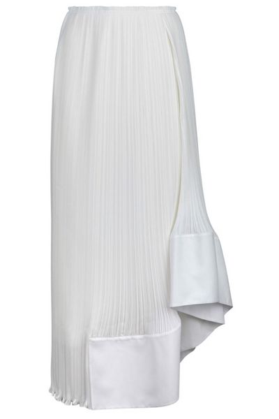 Lanvin Flared Hem Pleated Skirt
