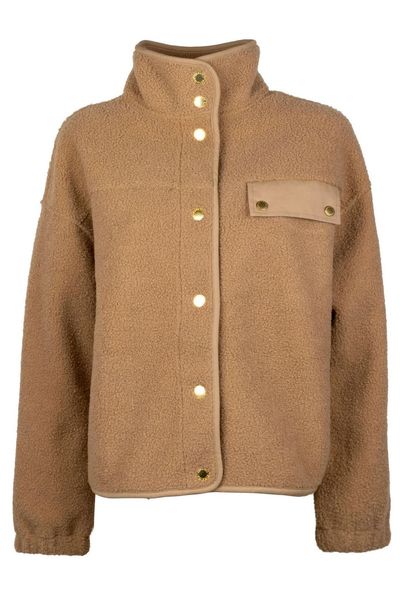 Barbour Mabel Fleece Warm Buttoned Trench Coat