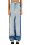 Stella McCartney Contrast Panel Straight Leg Jeans