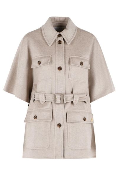 Max Mara Nettare Belted Cape