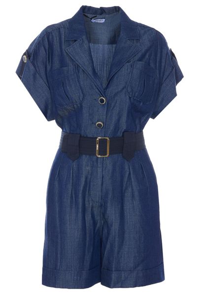 Liu Jo Belted Shirt Jumpsuit