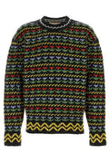 Marni Patterned Crewneck Knitted Sweater