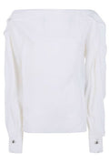 Lanvin Ruffle-Detail Long Sleeved Blouse