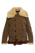 Dsquared2 Shearling Trim Jacket