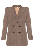 Gucci Herringbone Double Breasted Blazer