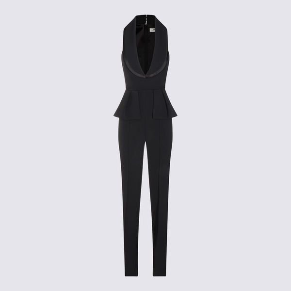 Elisabetta Franchi Peplum Halterneck Jumpsuit