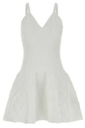 Balmain Quilted Knit Mini Dress