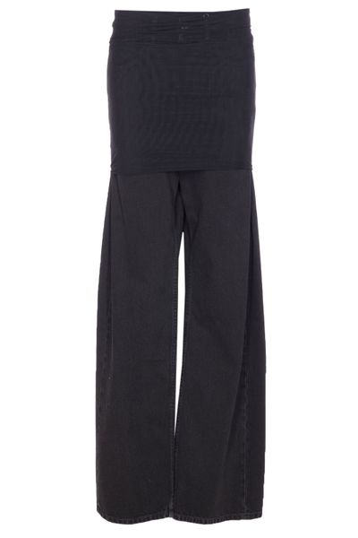 MM6 Maison Margiela Gathered High-Rise Jeans