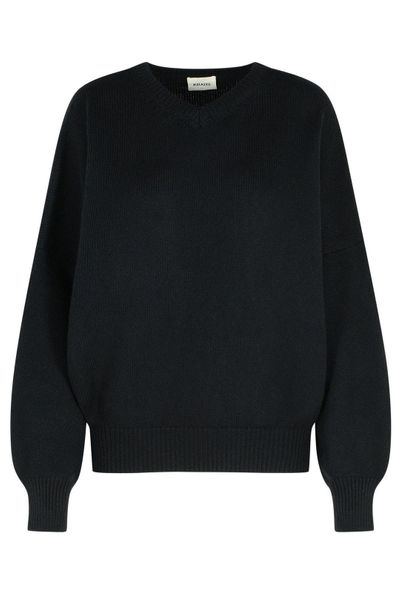 Khaite Long Sleeved Knitted Sweater